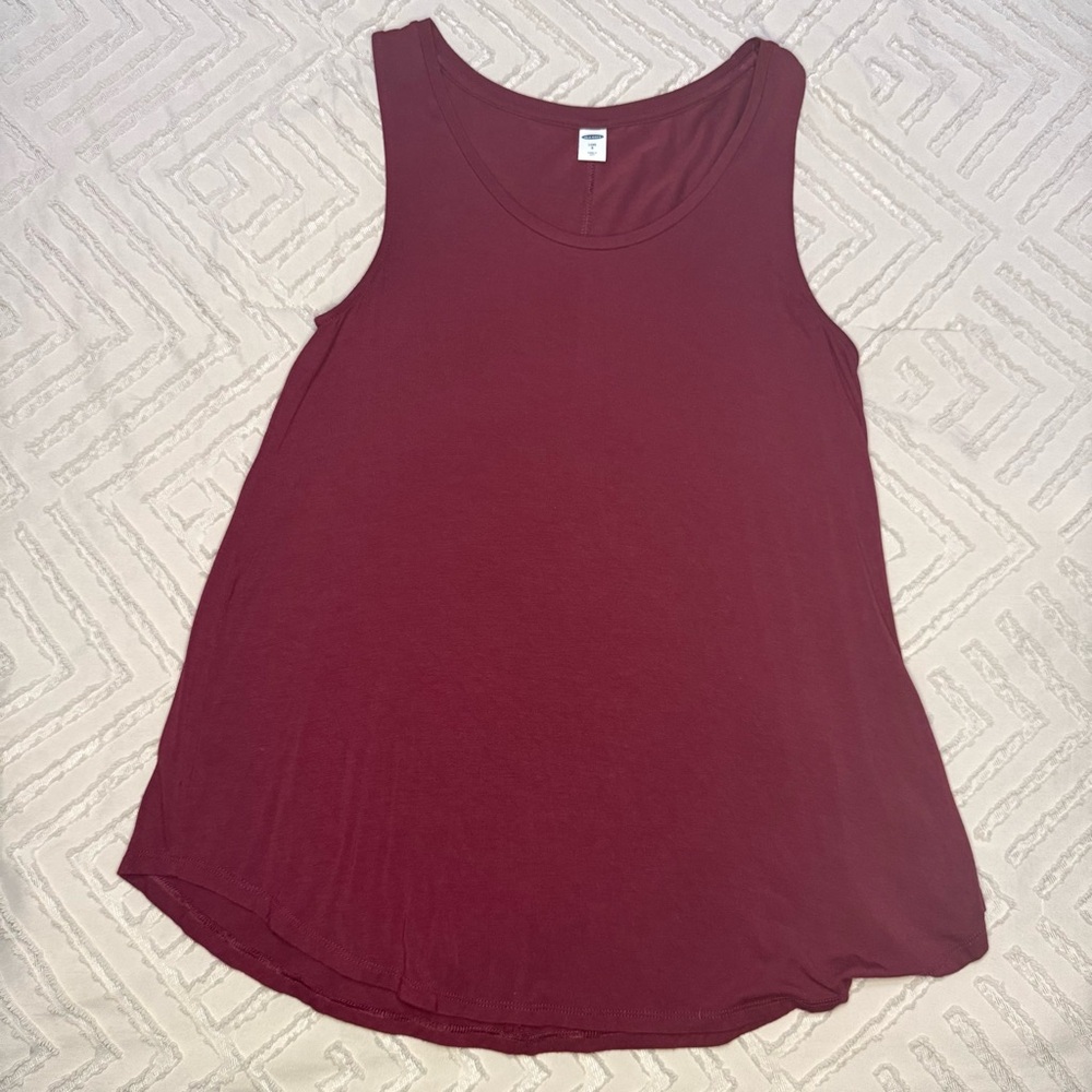 Old Navy Burgundy Basic Tank | S